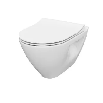 Piekaramais pods Cersanit Mille Rimfree, bez vāka balts S701-454