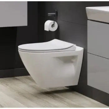 Piekaramais pods Cersanit Mille Rimfree, bez vāka balts S701-454