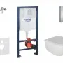 Tualetes poda komplekts Grohe rāmis Rapid SL+WC Kielle Oudee Rimless +hromēta poga Skate Cosmopolitan+vāks Soft Close 11BA1104