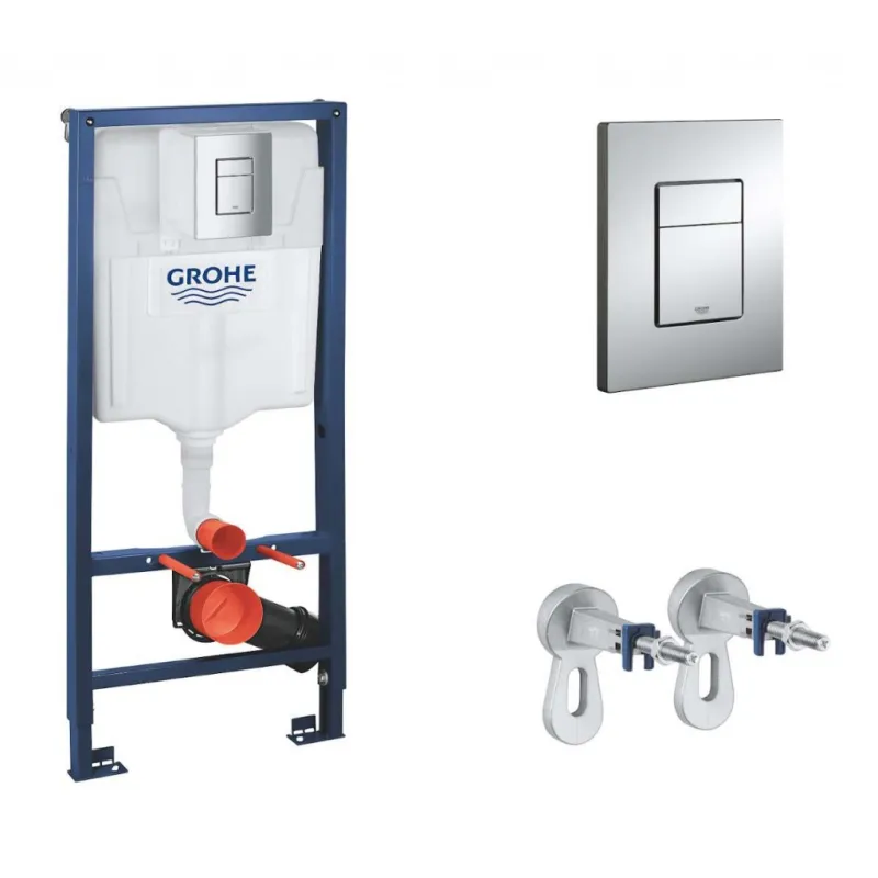 Tualetes poda komplekts Grohe rāmis Rapid SL+WC pods Kielle Gaia Rimless poga+vāks SoftClose 11BA1105