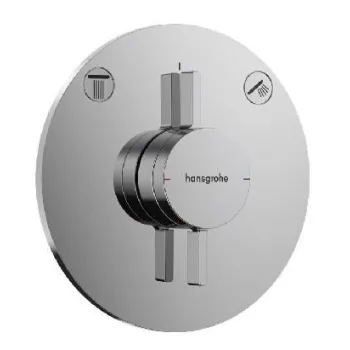 Dušas sistēma Hansgrohe iebūvējama ar dušas galvu,  rokas dušu 21HKK000 hromēta