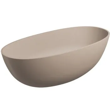 Brīvi stāvošā Vanna Omnires SHELL M+ Akmens masa 148 x 75 cm matt dune beige SHELL148WWDB Brīvi stāvošā Vanna Omnires SHELL M+ Akmens masa 148 x 75 cm matt dune beige SHELL148WWDB