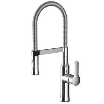 Virtuves maisītājs Sapho Jessy ar izvelkamu dušas galvu, hroms 1105-62