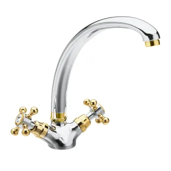 Virtuves maisītājs Sapho Reitano Rubinetteria Antea hroms/zelts 3112