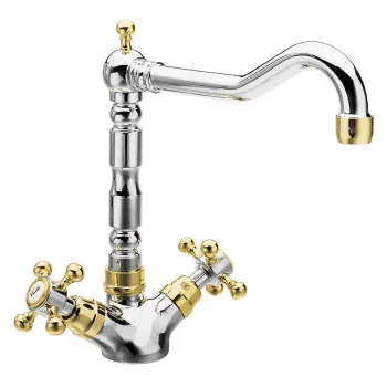 Virtuves maisītājs Sapho Reitano Rubinetteria Antea hroms/zelts 3122