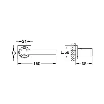 Tualetes papīra turētājs Grohe Allure Cool Sunrise 40279GL1