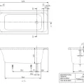 Vanna Villeroy & Boch Architectura 150x70cm, Akrila, Alpu balta UBA157ARA2V-01 Vanna Villeroy & Boch Architectura 150x70cm, Akrila, Alpu balta UBA157ARA2V-01