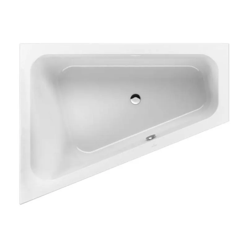 Vanna Villeroy & Boch Loop&Friends 135x175x44cm, Akrila, kreisā, balta UBA175LFS9LIV-01