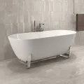 Brīvi stāvošā vanna Villeroy & Boch Antheus 155x75cm,  Quaryl®, Alpu balta UBQ155ANH7F400V-01