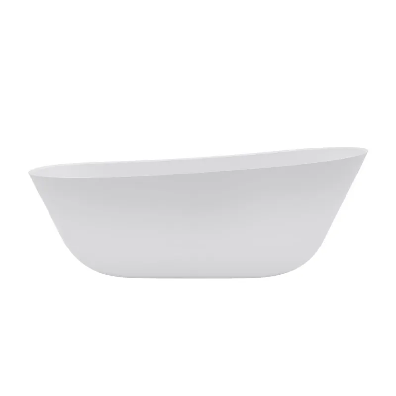 Brīvi stāvošā vanna Villeroy & Boch Theano 170x75cm, Akmens masas, SilentFlow, Alpu balta UBQ170ANH7F200TV01