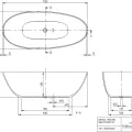 Brīvi stāvošā vanna Villeroy & Boch Antao 170x75cm,  Quaryl®, SilentFlow, Alpu balta UBQ170TAO7TV-01