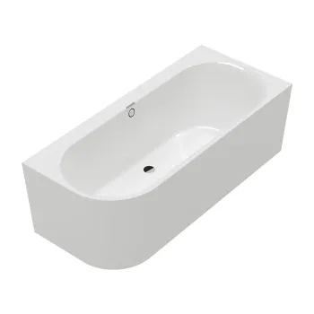 Vanna Villeroy & Boch Architectura Oberon 2.1, 180x80cm, Quaryl® (Lietais marmors), Balta UBQ180OBN9CR00VD01