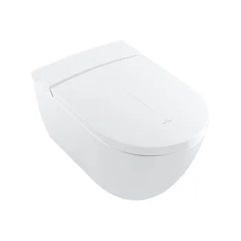 Piekaramais pods ar bide funkciju Villeroy & Boch ViClean CeramicPlus Rimfree ar SoftClose vāku