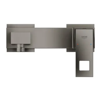 Vannas istabas Izlietnes maisītājs Grohe Eurocube ar dušas vadu un klausuli, Hard Graphite 23145AL0