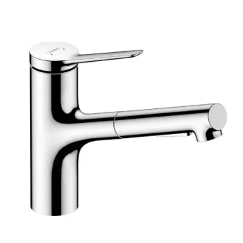 Virtuves Izlietnes Maisītājs Hansgrohe Zesis M33 150 EcoSmart 2jet izvelkamu galvu 74810000 Hromēts