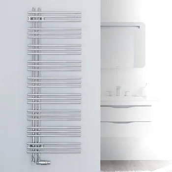 Dvieļu žāvētājs / Radiators Zehnder Yucca Asym 130x48cm, Hromēts YAC-130-050 Dvieļu žāvētājs / Radiators Zehnder Yucca Asym 130x48cm, Hromēts YAC-130-050