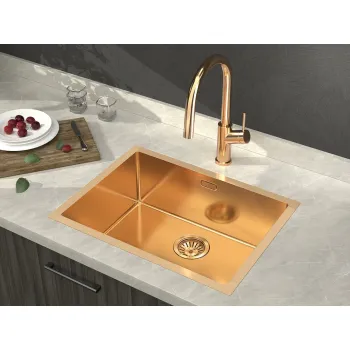 Virtuves izlietne Sapho Arya, 60x45cm, matēts varš ZN6045PG