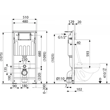 Iebūvējamais rāmis Kielle Genesis 70005550