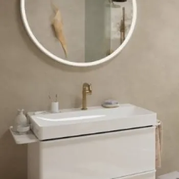 Vannas istabas izlietnes maisītājs Hansgrohe Tecturis S 150 Fine CoolStart EcoSmart+  73341140 Brushed Bronze