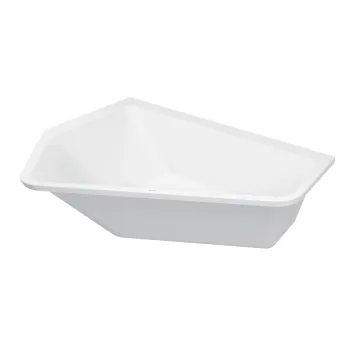 Vanna Duravit Paiova 5, 190x140cm, akrils, kreisā, balts 700392000000000