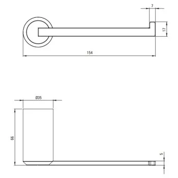 Tualetes papīra turētājs Deante ARNIKA, Nero, Melns
