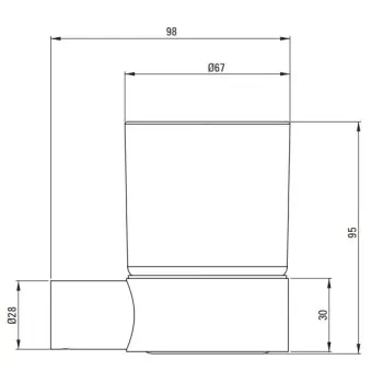Glāze Deante ROUND  Pie sienas stiprināma, Pulēta zelta