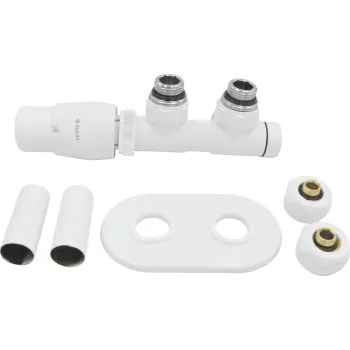 Savienojuma komplekts Deante dvieļu žāvētājam ar termostatu, Kreisais, Balts AGI_AZL1