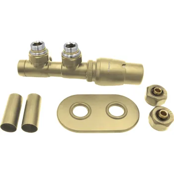 Savienojuma komplekts Deante dvieļu žāvētājam ar termostatu, Labais, Matēts Zelts AGI_RZP1