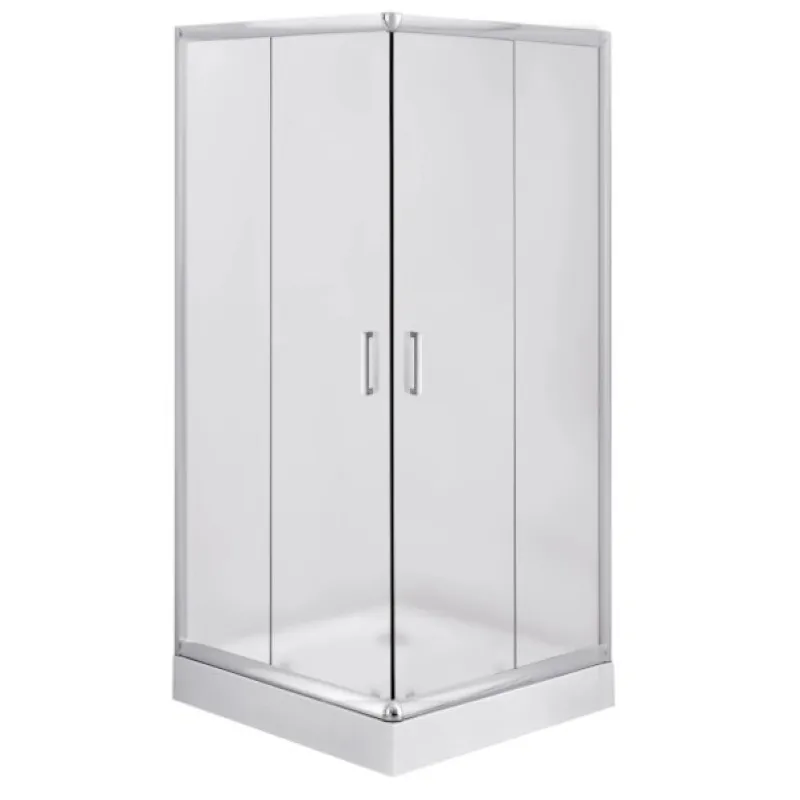Dušas kabīne Deante FUNKIA 90x90cm Frosted stikls, Hromēti profili