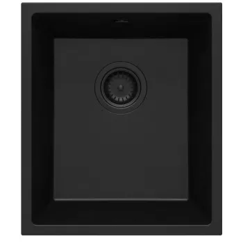 Virtuves izlietne Deante CORDA granīta pabūvējama 380x460x194 Nero melna