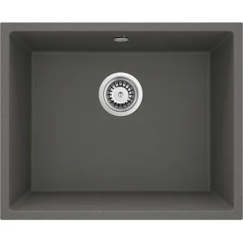 Virtuves izlietne Deante CORDA granīta 50x460x204mm, pabūvējama Metāliskts Antracīts