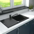 Virtuves izlietne Deante EVORA 780x440x193mm Melna grafīta