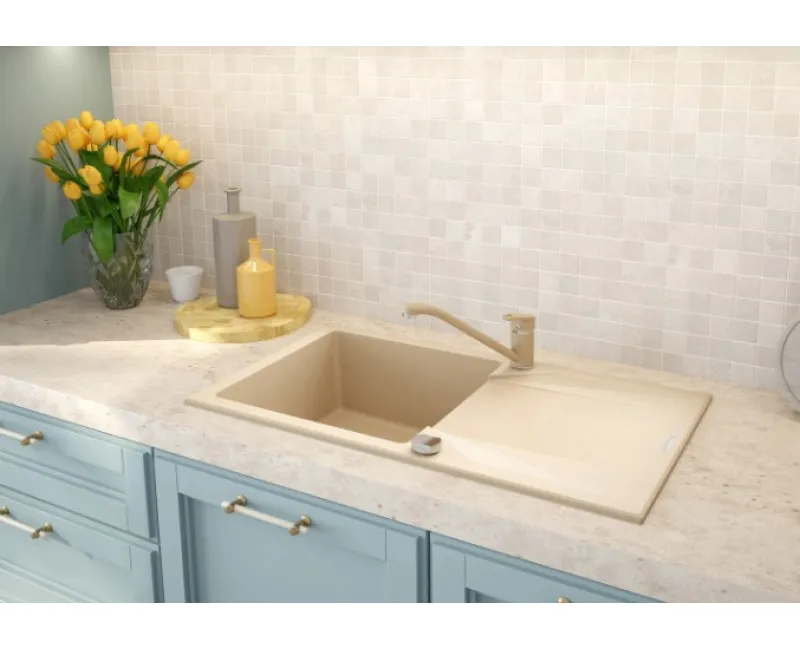 Virtuves izlietne Deante EVORA 90x440x193mm Bēša