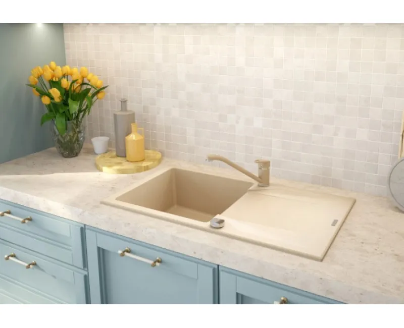 Virtuves izlietne Deante EVORA 780x440x193mm Smilšu krāsa