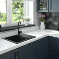 Virtuves izlietne Deante EVORA 590x440x193mm Nero melna