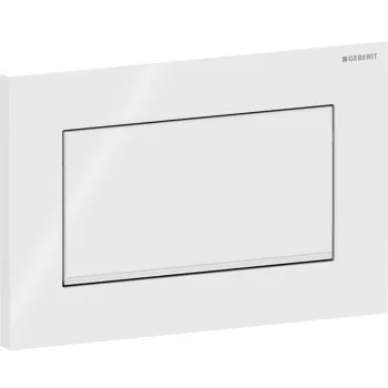 Poga iebūvējamam rāmim Geberit Sigma30, 246x164 mm, matēts melns ar easy-to-clean pārklājumu / hroms