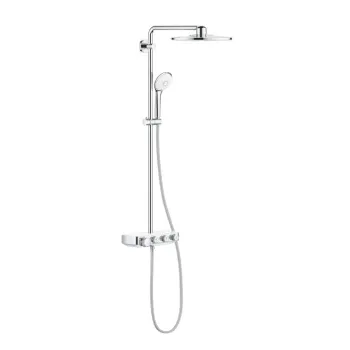 Dušas sistēma Grohe ar termostatu SmartControl Euphoria Duo 310, Hromēts/balts Dušas sistēma Grohe ar termostatu SmartControl Euphoria Duo 310, Hromēts/balts