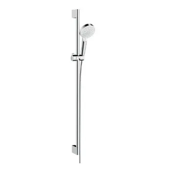 Dušas komplekts Hansgrohe Crometta 100 Vario, 900 mm, EcoSmart 9 l/min, balts/hroms