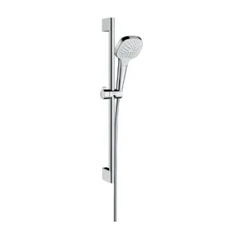 Dušas komplekts Hansgrohe Croma Select E Vario, 650 mm, 15 l/min, balta/hroms