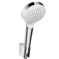 Dušas komplekts Hansgrohe Crometta 1jet Porter, 1250 mm, balts/hroms