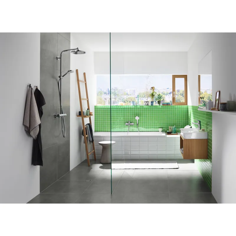 Dušas komplekts Hansgrohe Crometta 1jet Porter, 1250 mm, balts/hroms