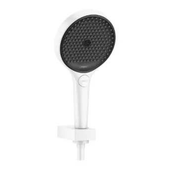 Dušas komplekts Hansgrohe Rainfinity 130 3jet, 1250 mm dušas vads, matēts balts