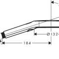 Dušas klausule Hansgrohe Rainfinity 130 3jet, matēta melna