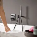 Dušas klausule Hansgrohe Rainfinity 100 1jet, matēta melna