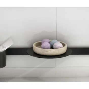Vannas istabas plaukts Hansgrohe Wallstoris, matēts melns