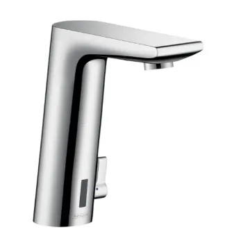 Vannas istabas izlietnes maisītājs Hansgrohe Metris S, infra-red, 230V, ar temperatūras regulētāju, hroms