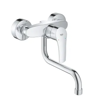 Vitrtuves maisītājs Grohe Eurosmart, iztece 216 mm, no sienas, hroms