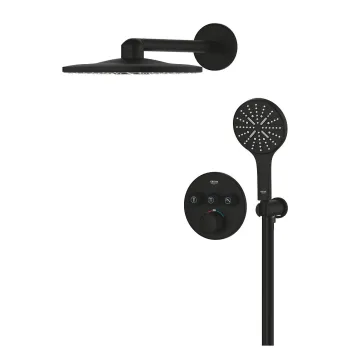 Dušas sistēma Grohe SmartControl Rainshower SmartActive 310, iebūvējamā, 3 režīmi, melna Dušas sistēma Grohe SmartControl Rainshower SmartActive 310, iebūvējamā, 3 režīmi, melna