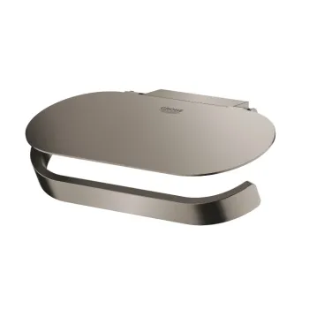 Tualetes papīra turētējs Grohe ar vāciņu Selection, brushed hard graphite