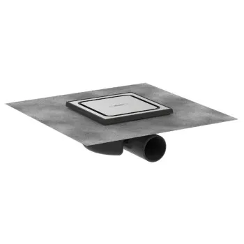 Dušas traps Hansgrohe RainDrain Spot, 150x150 mm, horizontāls, brushed stainless steel